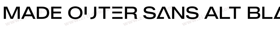 MADE Outer Sans Alt Black PERSONAL USE字体转换